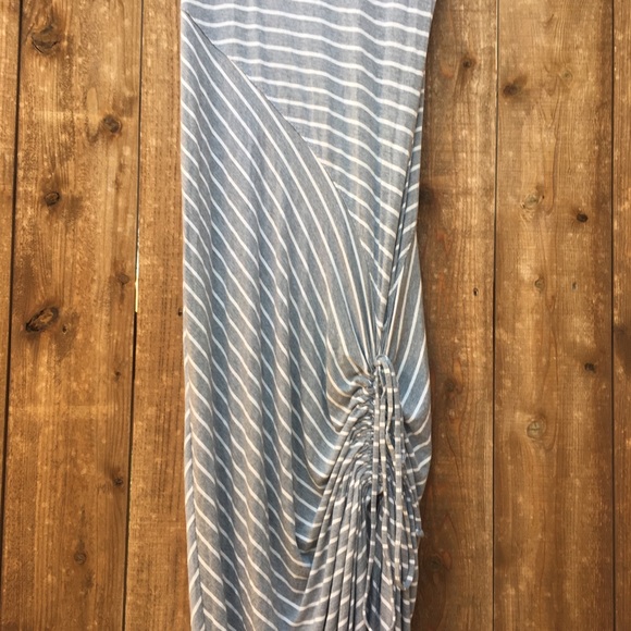Athleta Maxi ruched-side striped dress Small - Picture 5 of 7